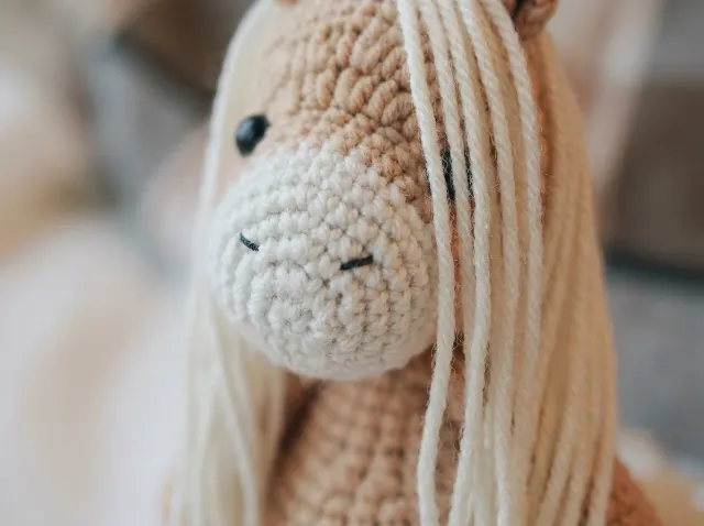 Long Haired Horse Amigurumi Crochet Pattern — lifestyle photo