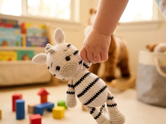 Zebra Amigurumi Crochet Pattern PDF  — lifestyle photo