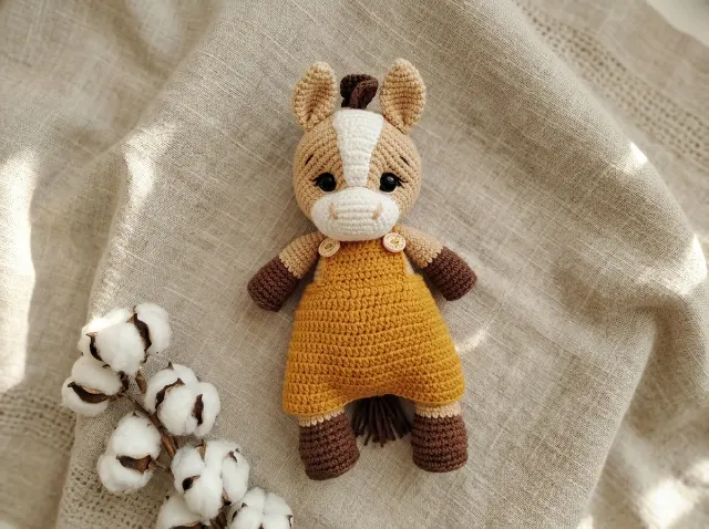 Baby Horse Lovey Amigurumi Crochet Pattern — lifestyle photo