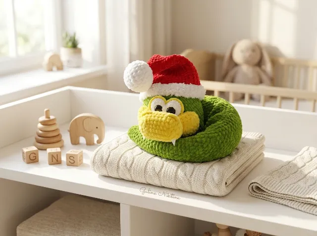 Baby Snake Amigurumi Crochet Pattern PDF  — lifestyle photo