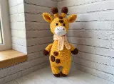 Giraffe Amigurumi Crochet Pattern with Scarf, Cute Safari Animal Plush Toy, Nursery Decor Baby Shower Gift, PDF Pattern Instant Download — photo 1