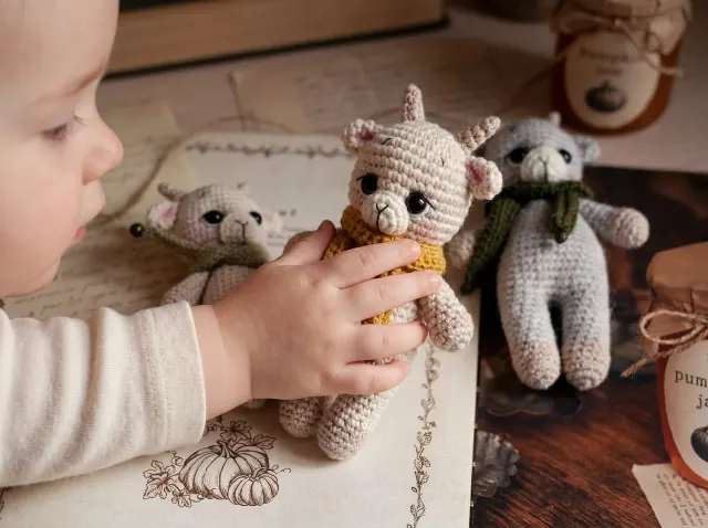 Baby Kid Goat Amigurumi Crochet Pattern — lifestyle photo