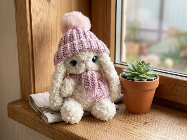 Teddy Bunny Amigurumi Crochet Pattern PDF — lifestyle photo