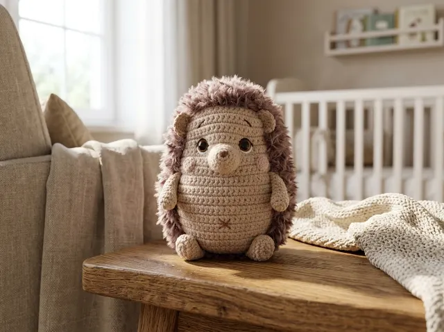 Baby Hedgehog Amigurumi Crochet Pattern — lifestyle photo