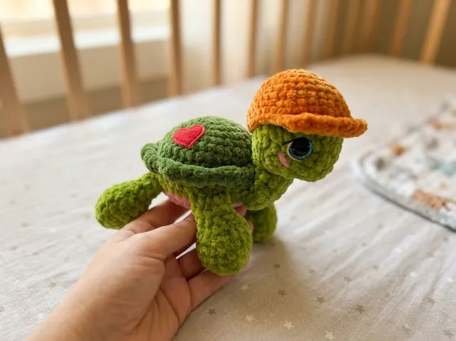 Sea Turtle Amigurumi Crochet Pattern PDF  — lifestyle photo