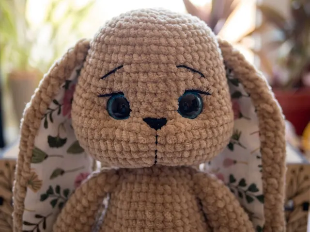 Bunny in a Swimsuit Amigurumi Crochet Pattern — lifestyle photo