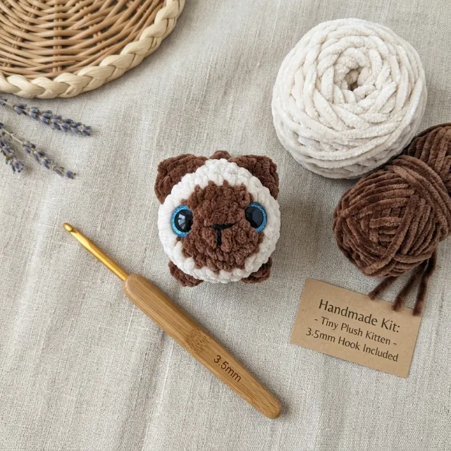 Chubby Kitten Amigurumi Crochet Pattern — lifestyle photo