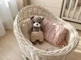 Mini Teddy Bear in Overalls Crochet Pattern, Easy Amigurumi Plush Bear, Beginner Stuffed Animal Nursery Decor, Instant Download PDF Pattern — photo 2