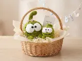 Green Monster Amigurumi Crochet Pattern, Big and Little Round Toy Family Set, Cute Plush Nursery Decor Baby Kids Gift, PDF Instant Download — photo 6