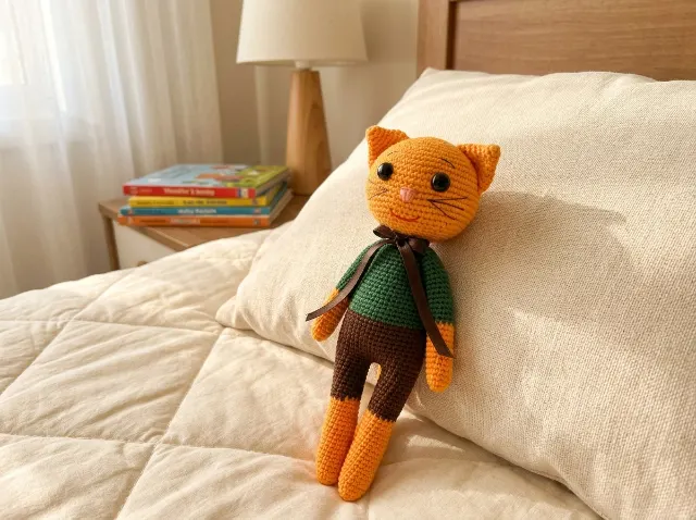 Amigurumi Cat Doll Crochet Pattern PDF  — lifestyle photo
