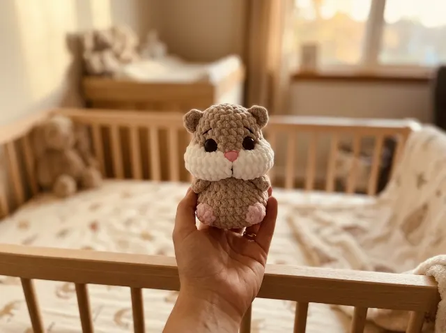Hamster Amigurumi Crochet Pattern PDF  — lifestyle photo