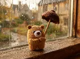 Teddy Bear with Umbrella Amigurumi Crochet Pattern, Easy Rainy Day Plush Toy, Nursery Decor Gift Idea, PDF Pattern Instant Download — photo 5