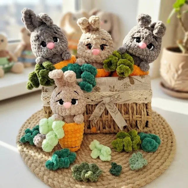 Bunny in Carrot Amigurumi Crochet Pattern PDF — lifestyle photo