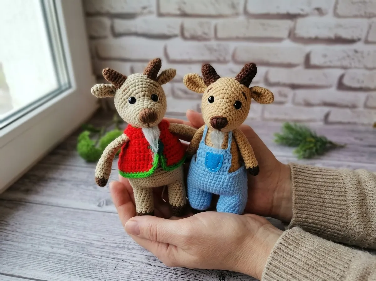 Baby Goat Amigurumi Crochet Pattern PDF