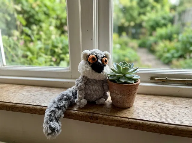 Lemur Amigurumi Crochet Pattern PDF  — lifestyle photo