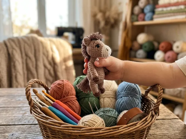 Mini Pony Amigurumi Crochet Pattern — lifestyle photo