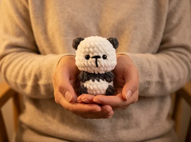 Plush Panda Amigurumi Crochet Pattern — lifestyle photo