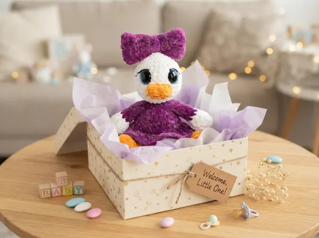 Plush Duck Amigurumi Crochet Pattern PDF  — lifestyle photo