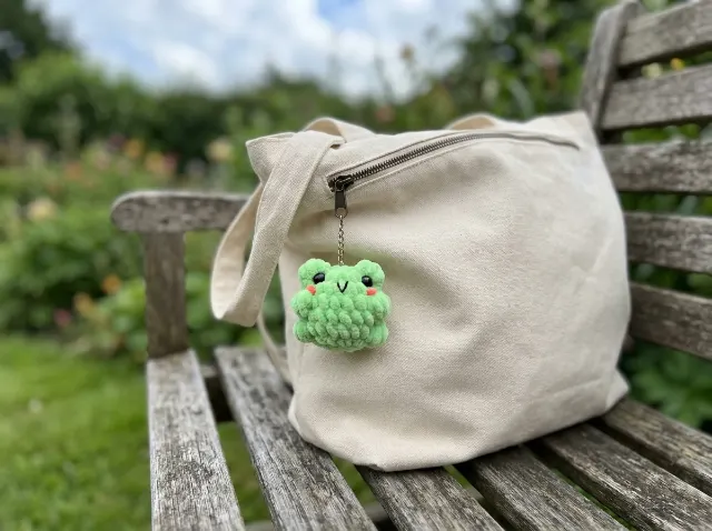 Mini Frog Amigurumi Crochet Pattern PDF — lifestyle photo