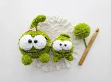 Green Monster Amigurumi Crochet Pattern, Big and Little Round Toy Family Set, Cute Plush Nursery Decor Baby Kids Gift, PDF Instant Download — photo 5