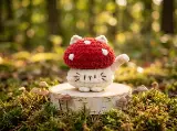 Cat Mushroom Amigurumi Crochet Pattern, Easy Toadstool Cat Plushie, Champignon Cat Keychain Toy, PDF Pattern Instant Download, Beginner — photo 2