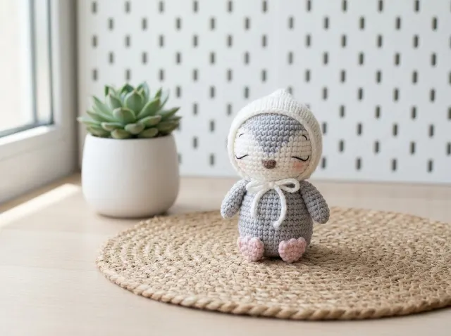 Mini Penguin Amigurumi Crochet Pattern PDF  — lifestyle photo