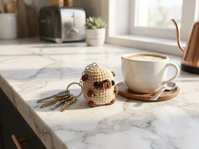 Mini Pug Amigurumi Crochet Pattern — lifestyle photo