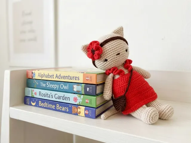 Rosita the Cat Amigurumi Crochet Pattern — lifestyle photo